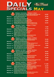 May specials